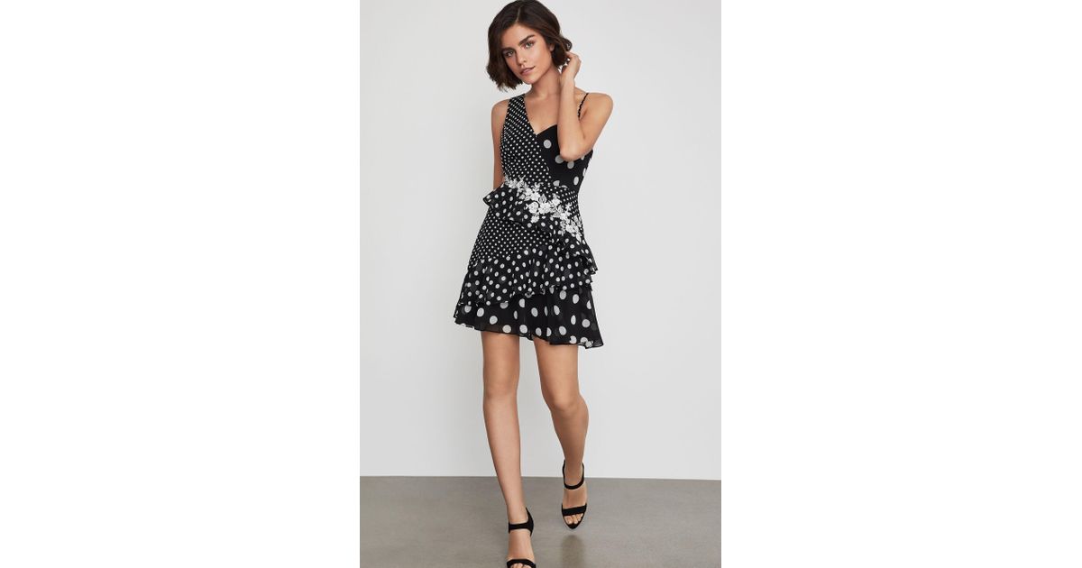 bcbg asymmetrical polka dots dress BCBGMAXAZRIA Dot Cocktail Color:Red/Black our elegant maxi that couture maternity dress Li White Crochet Long