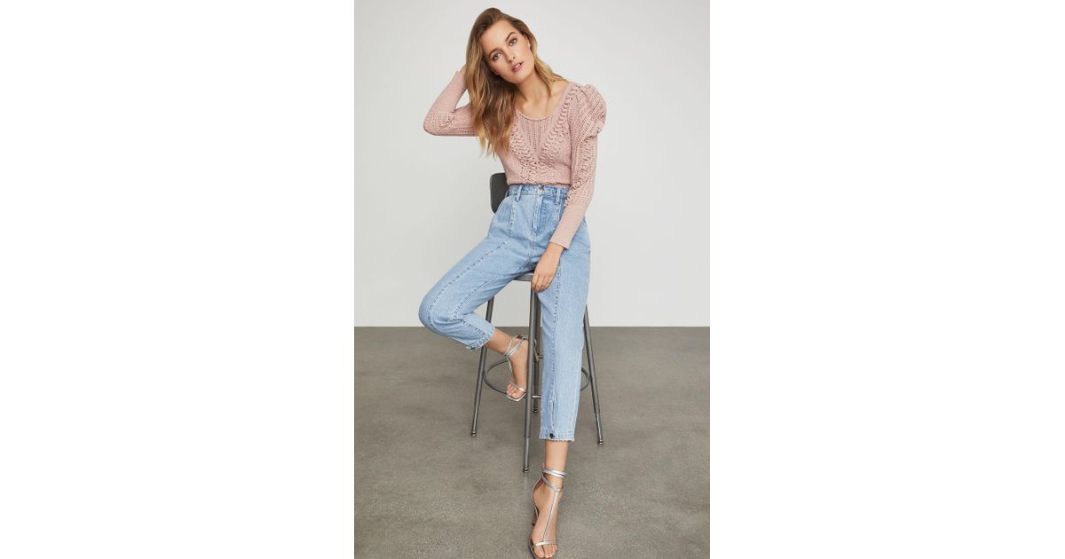 BCBGMAXAZRIA Womens Denim Trouser Jean