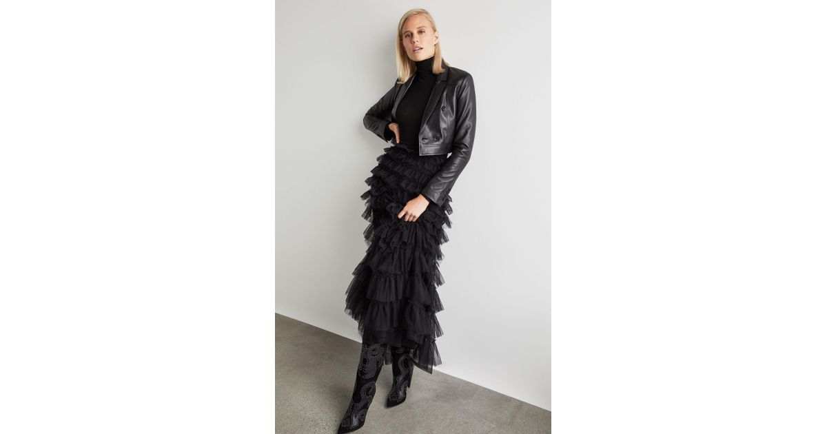 Bcbg Embroidered Tulle Ruffle Dress / BCBGMAXAZRIA Bcbg Metallic Ruffle Tulle Gown in Black ... : 3.5 out of 5 stars 2.