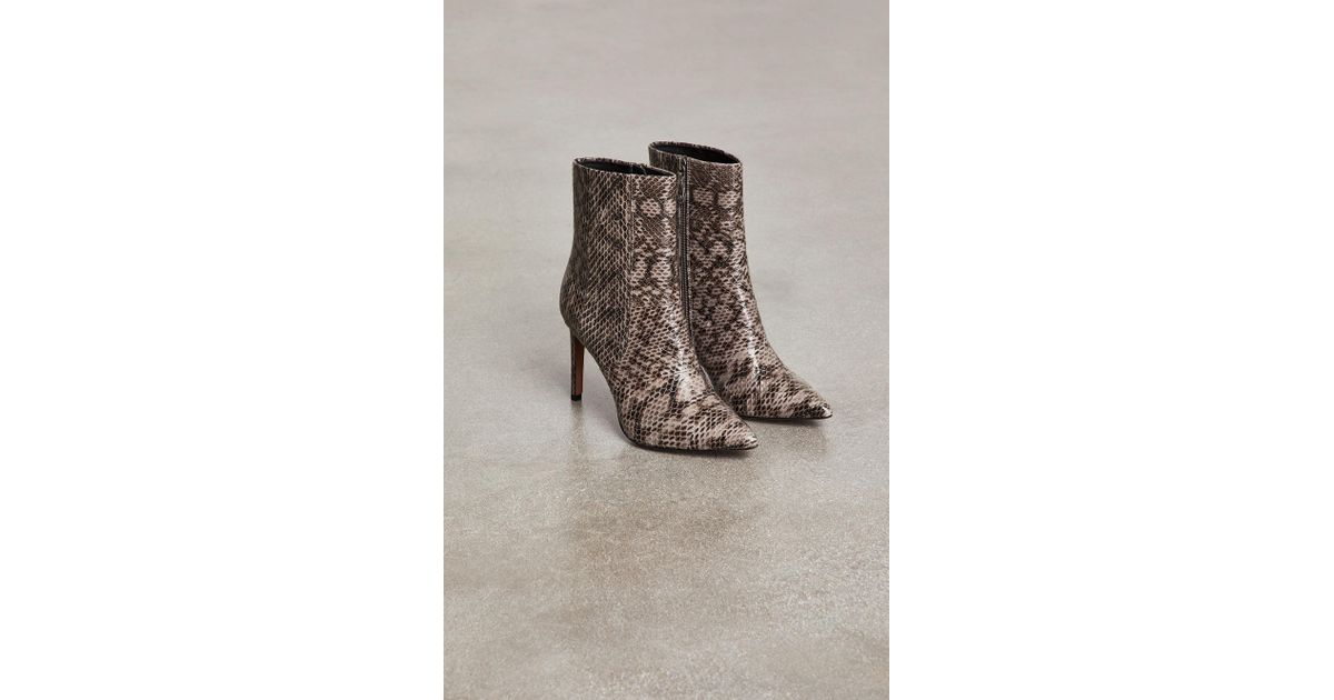 bcbg snakeskin booties