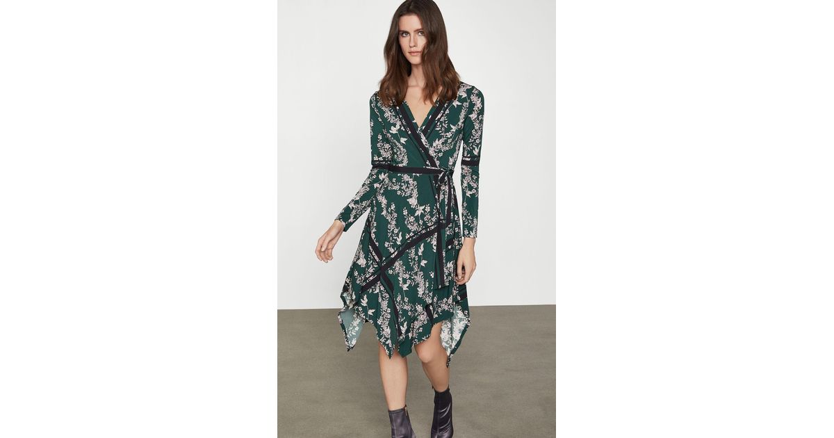 isabella asymmetrical wrap dress
