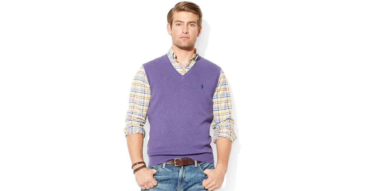 polo v neck vest