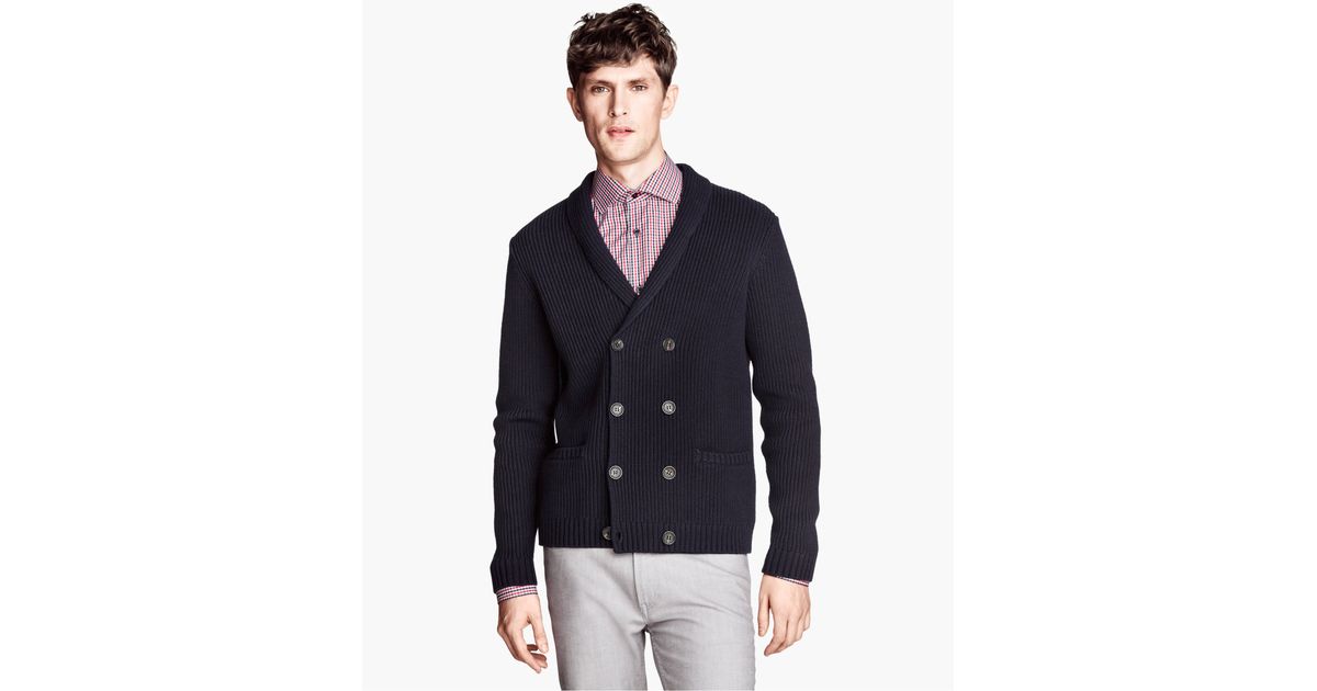 mens double breasted sweater