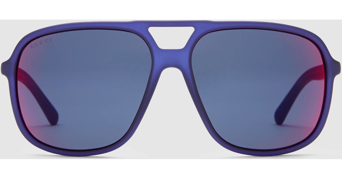 gucci blue sunglasses plastic