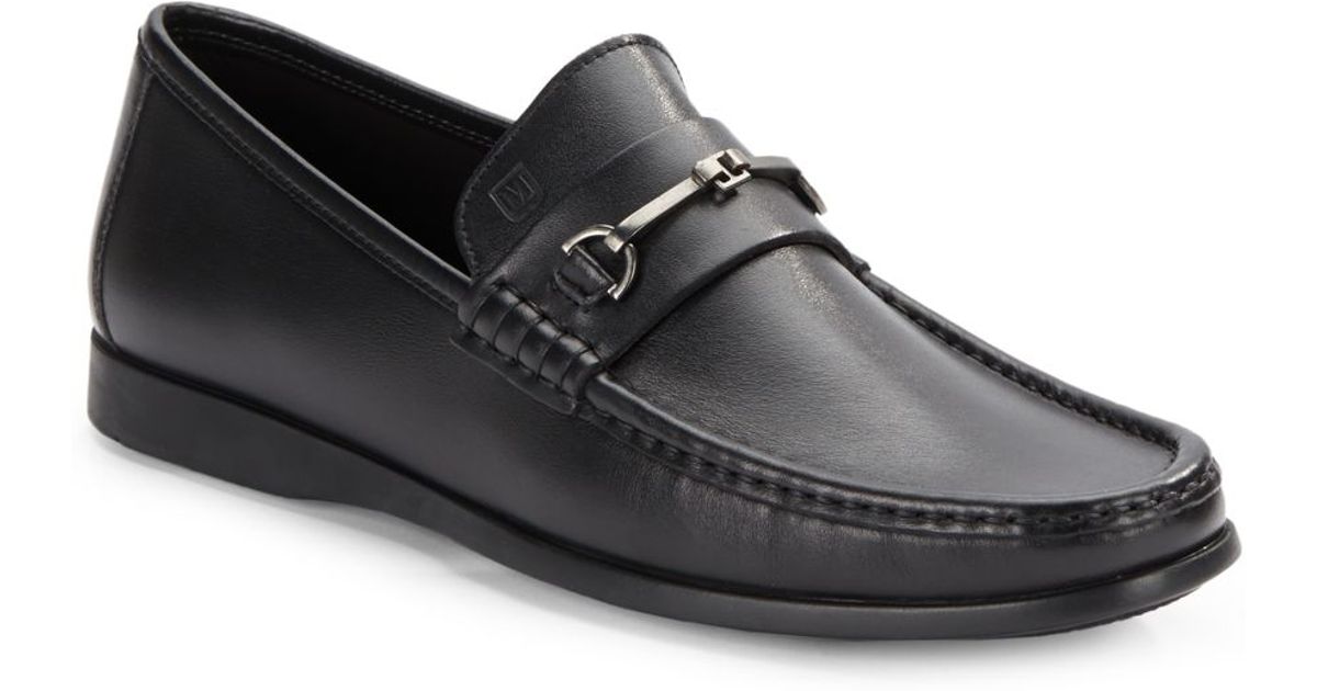 bruno magli black loafers