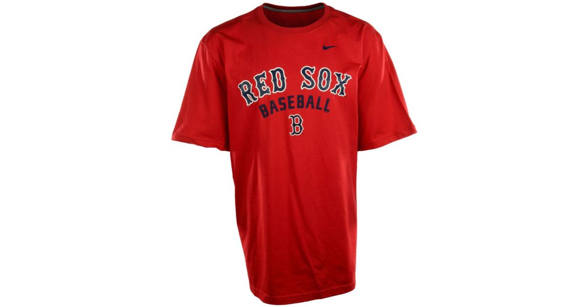 nike red sox shirt