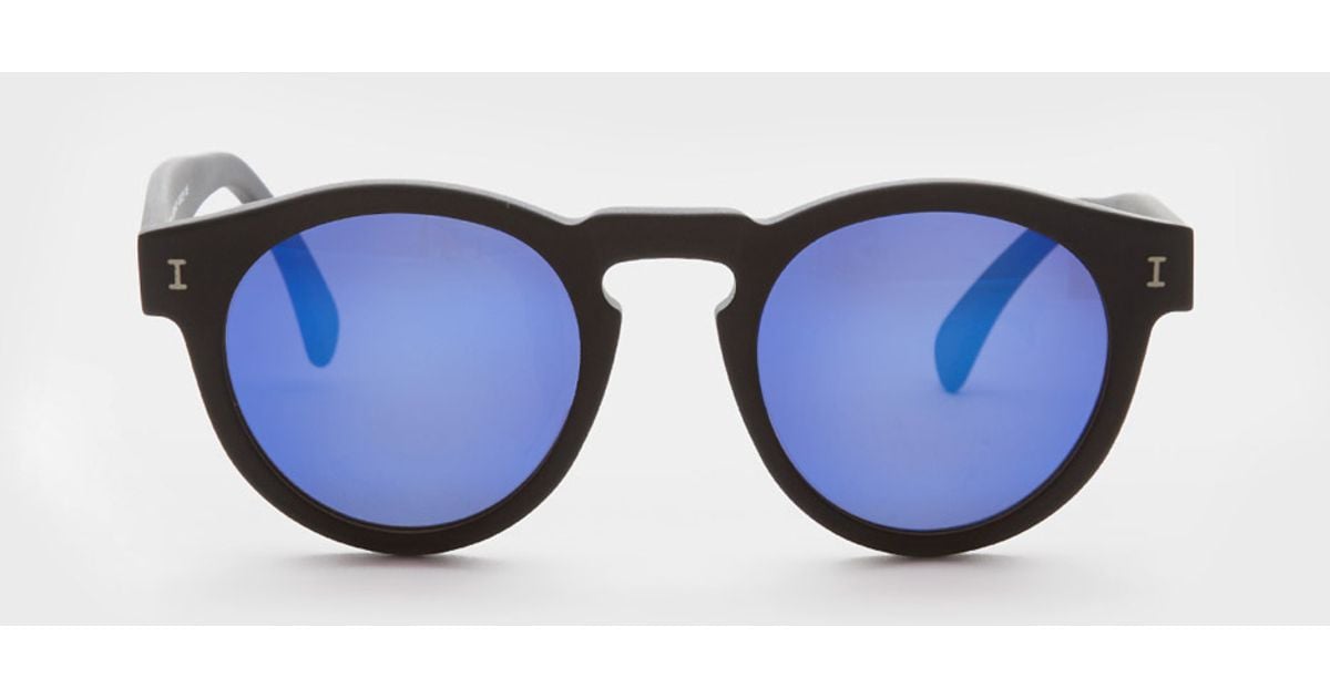 Illesteva Leonard Sunglasses W/ Blue Tinted Lenses Lyst