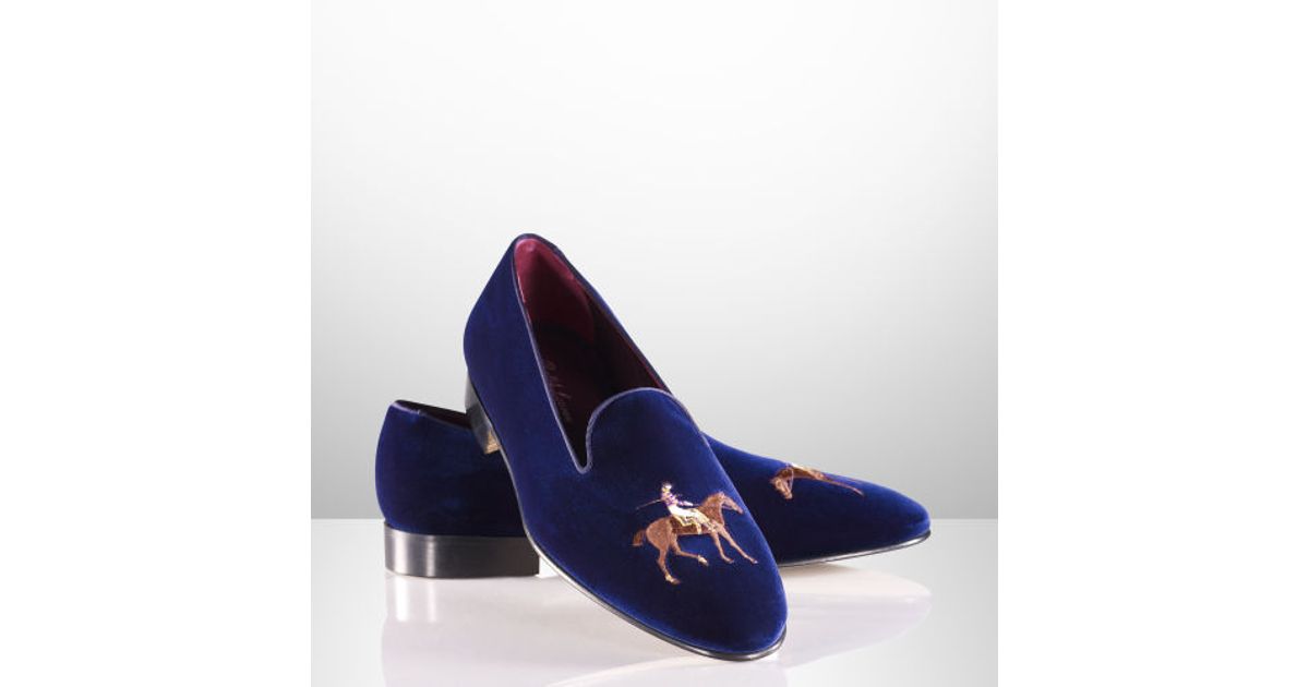 palace ralph lauren formal slipper engineered equestrian print