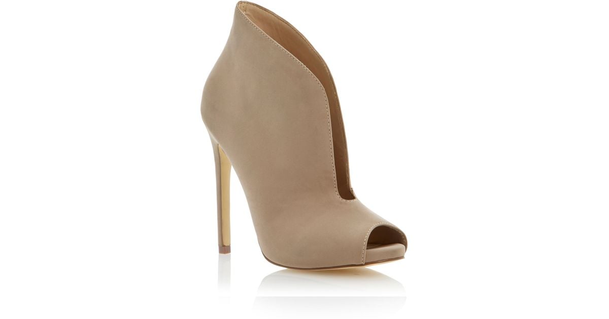 steve madden peep toe booties suede