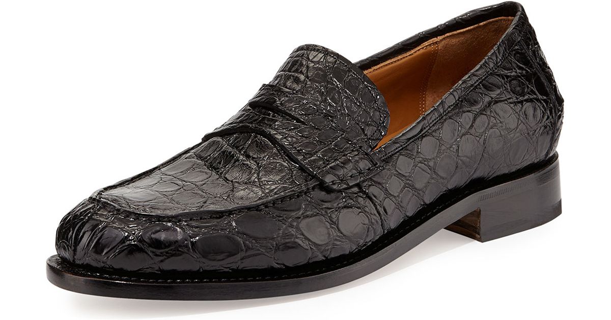 ferragamo crocodile loafers
