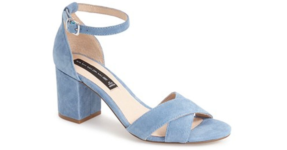 steve madden blue suede heels