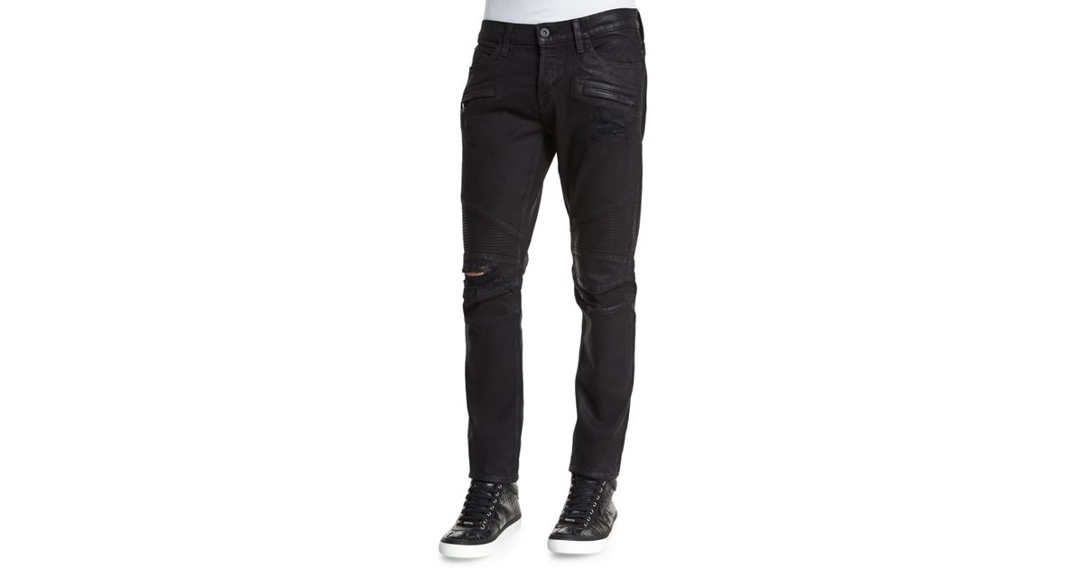 black hudson biker jeans