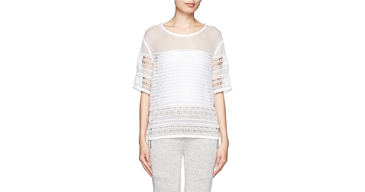 sheer silk top