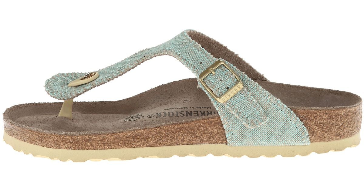 green gizeh birkenstocks