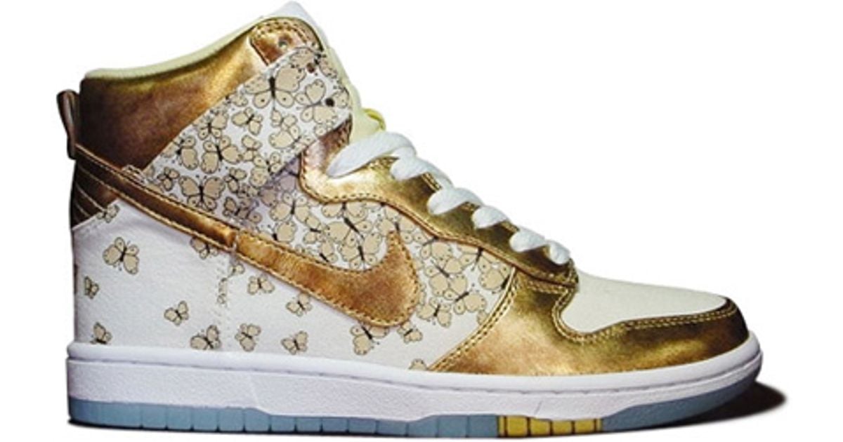 Nike Wmns Dunk High Skinny Supreme in Gold (Natural) | Lyst