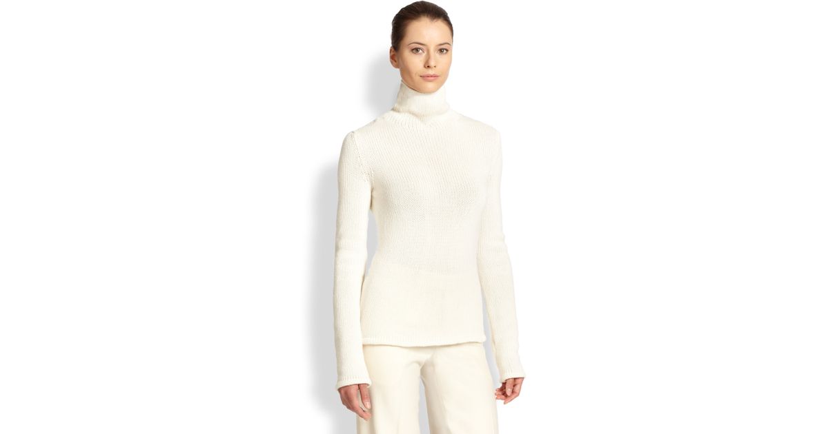 white ralph lauren turtleneck