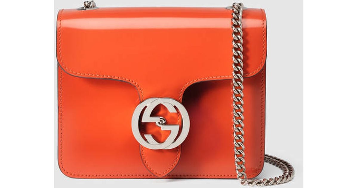 Gucci orange leather Interlocking bag - Second Hand / Used – Vintega