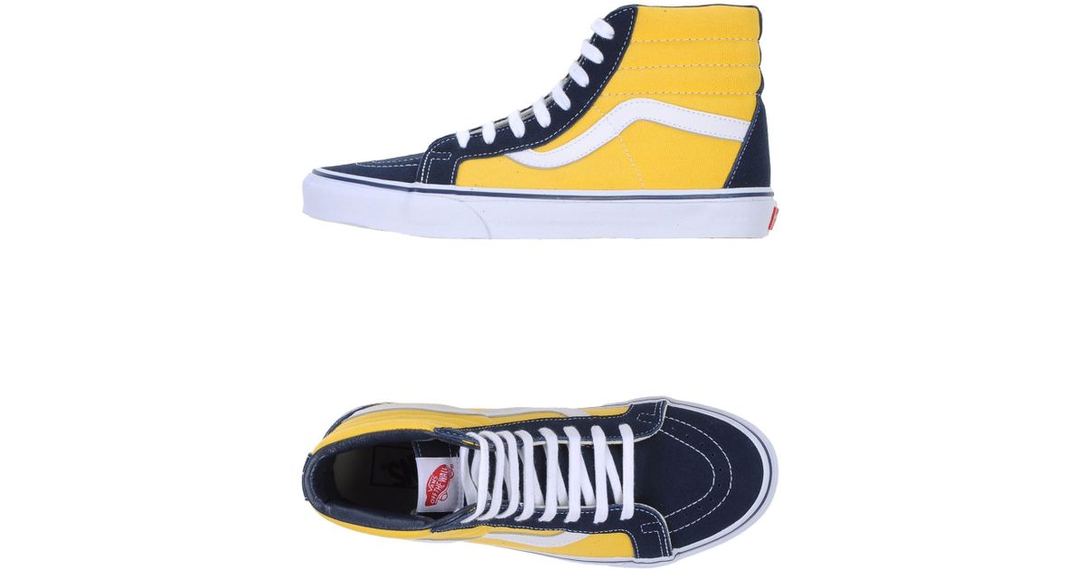 Get - blue and yellow high top vans 