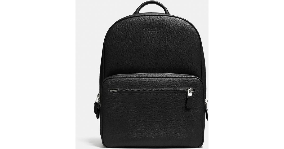 Coach Hudson Backpack In Crossgrain Leather in Black for ...
