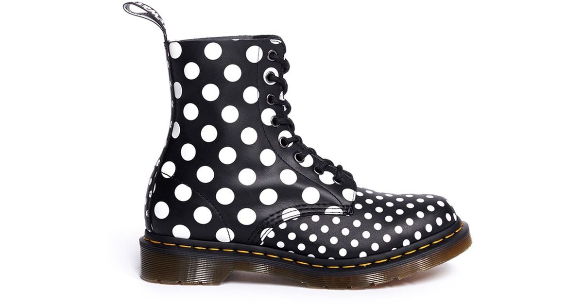 dr martens polka dot boots