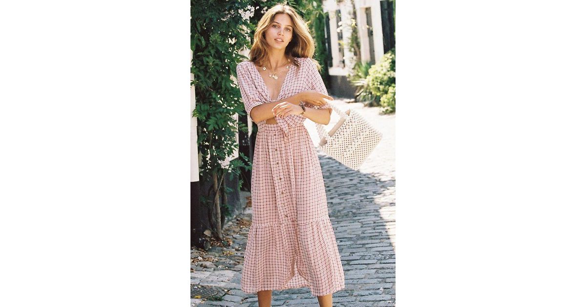 faithfull maple midi dress