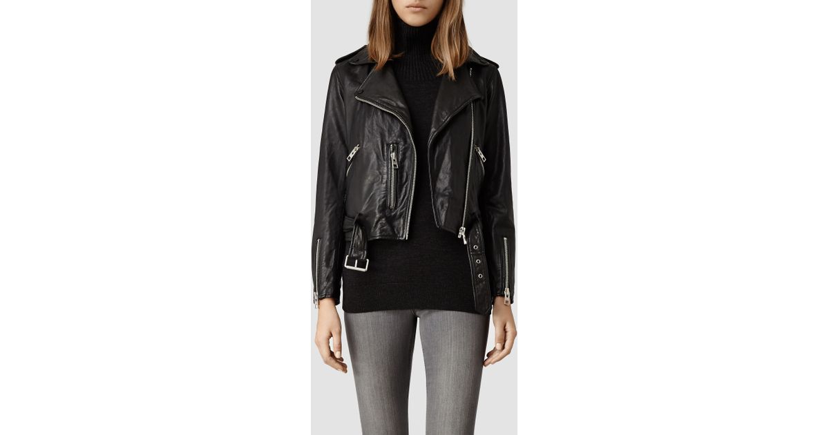 Cropped Leather Jacket All Saints Photos