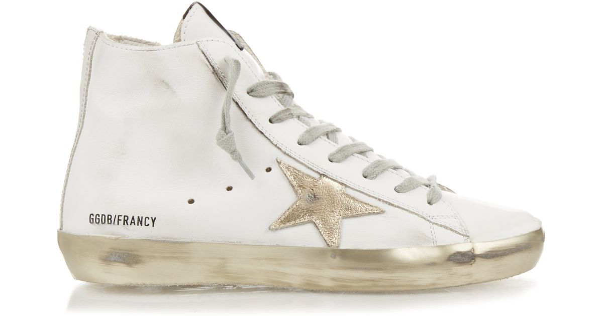 golden goose gold high tops