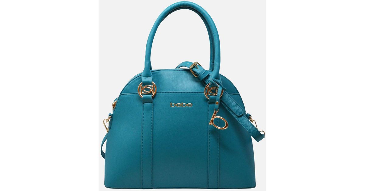 Bebe Sarah Dome With Wallet In Teal Blue Lyst Bebe Sarah Dome With Wallet In Teal Blue Lyst