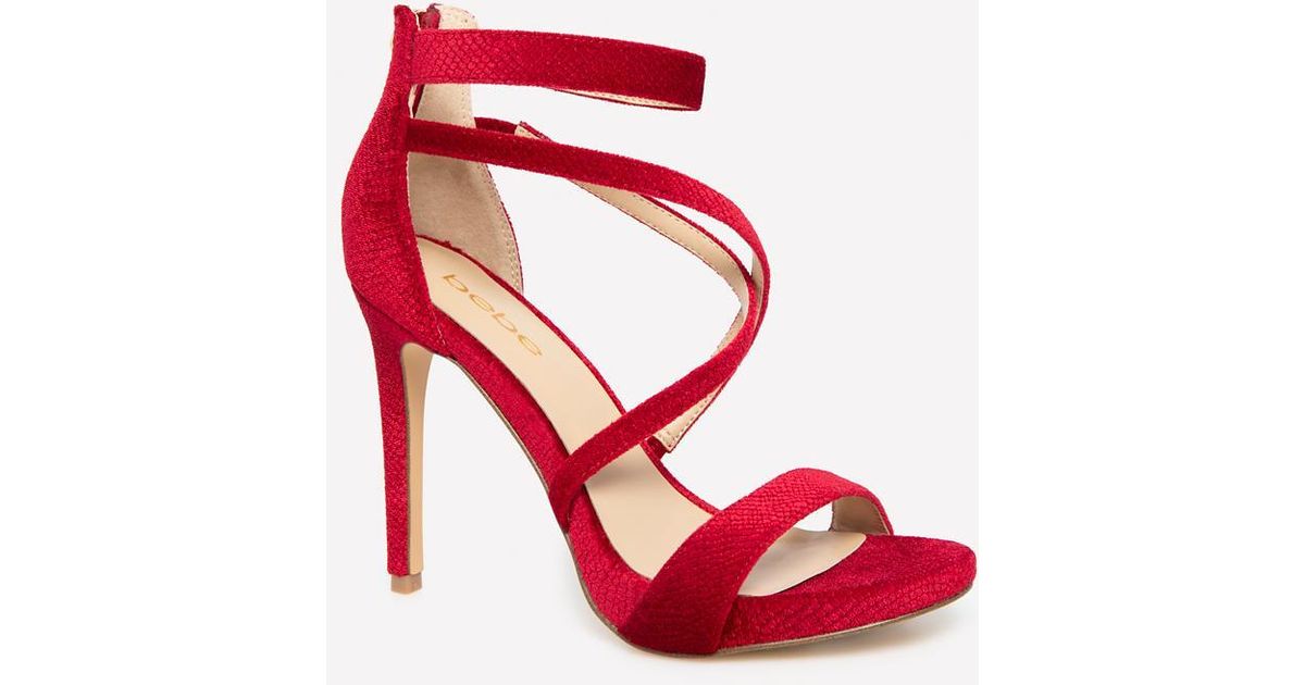 bebe snake heels