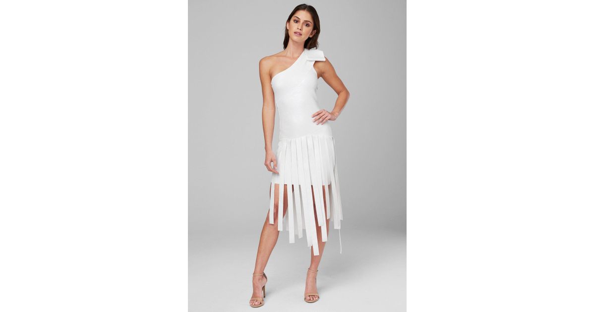 bebe fringe dress