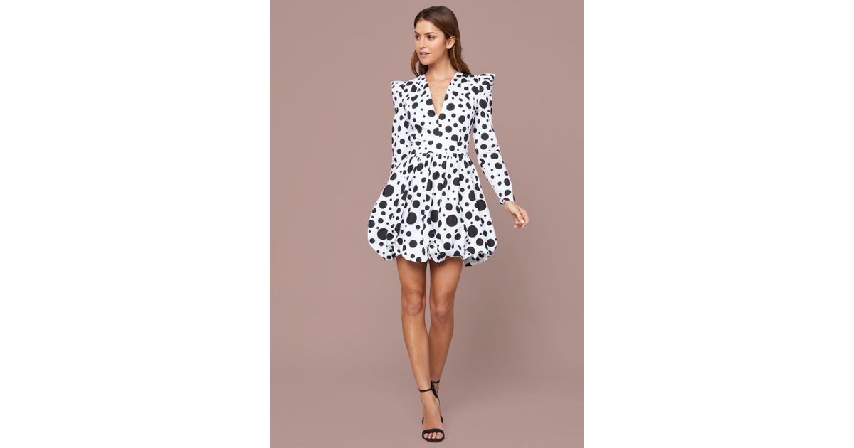 bebe polka dot dress