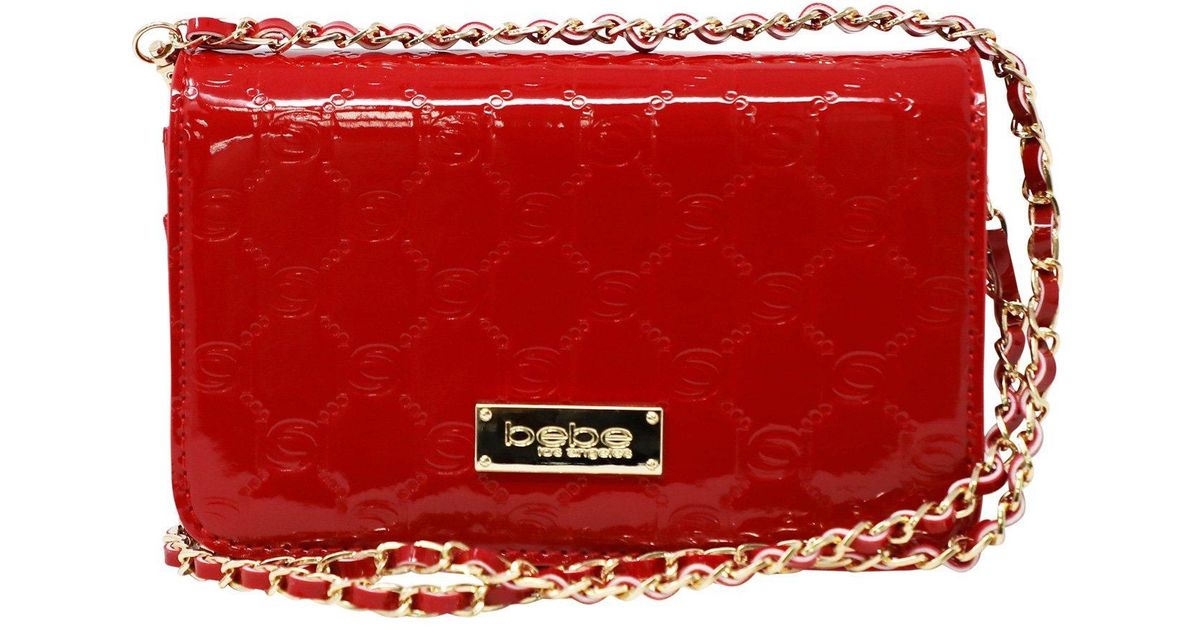bebe red crossbody