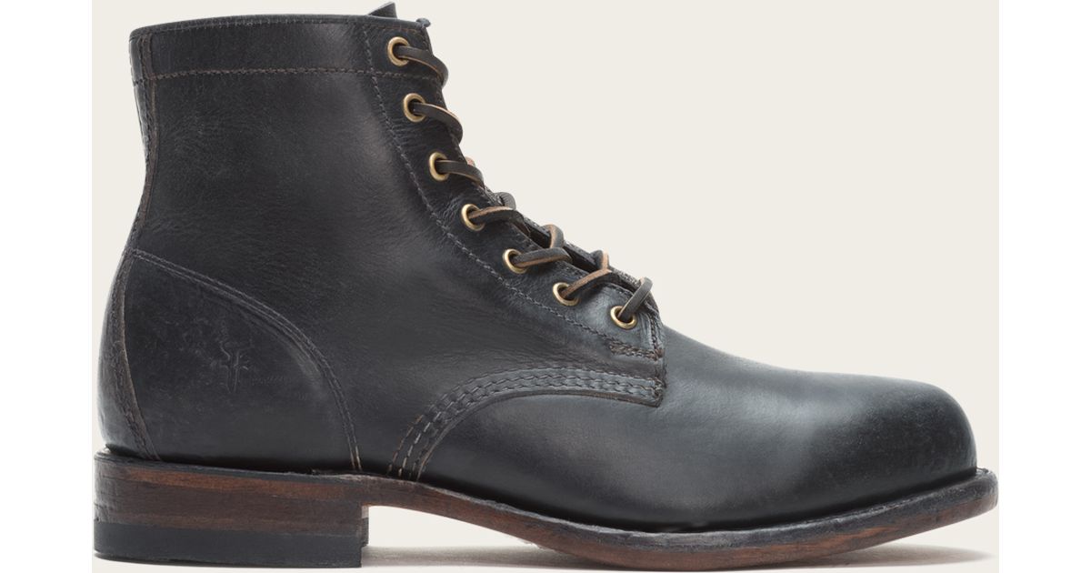 frye arkansas mid leather