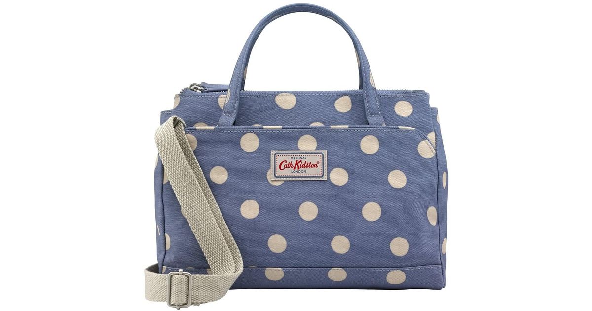 Lyst Cath Kidston Mini Multi Pocket Handbag In Blue