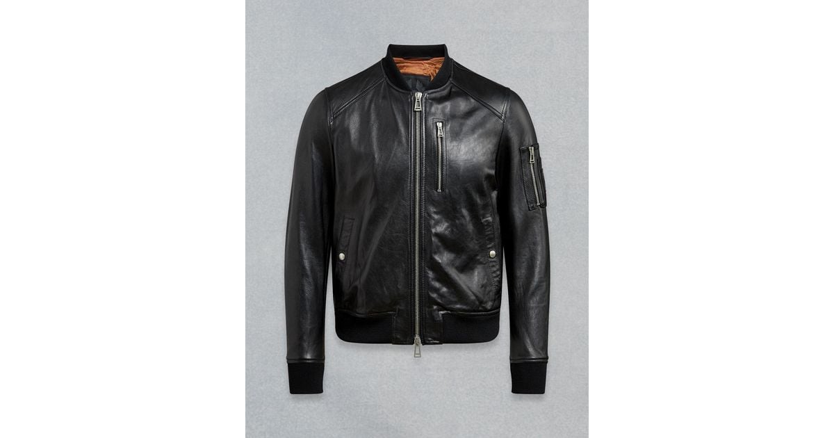 Belstaff Clenshaw Leather Jacket in Black for Men | Lyst