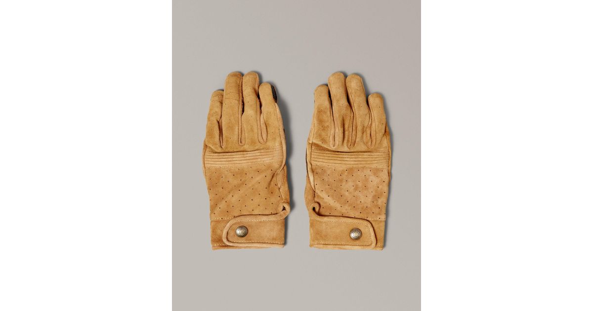 Belstaff Montgomery Motorcycle Glove in Natural for Men Lyst UK