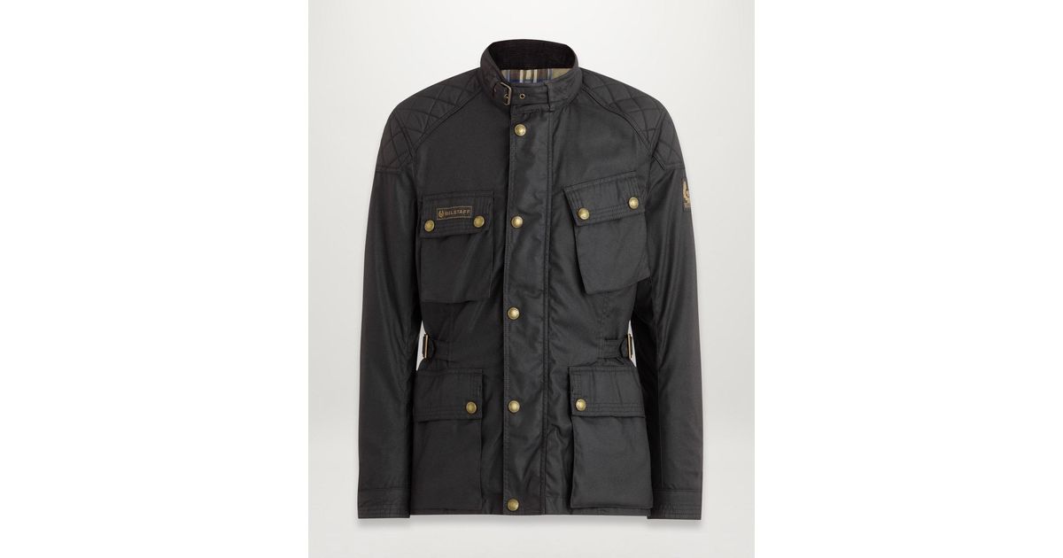 Belstaff Cotton Mcgee Motorcycle Jacket in Black for Men | Lyst UK