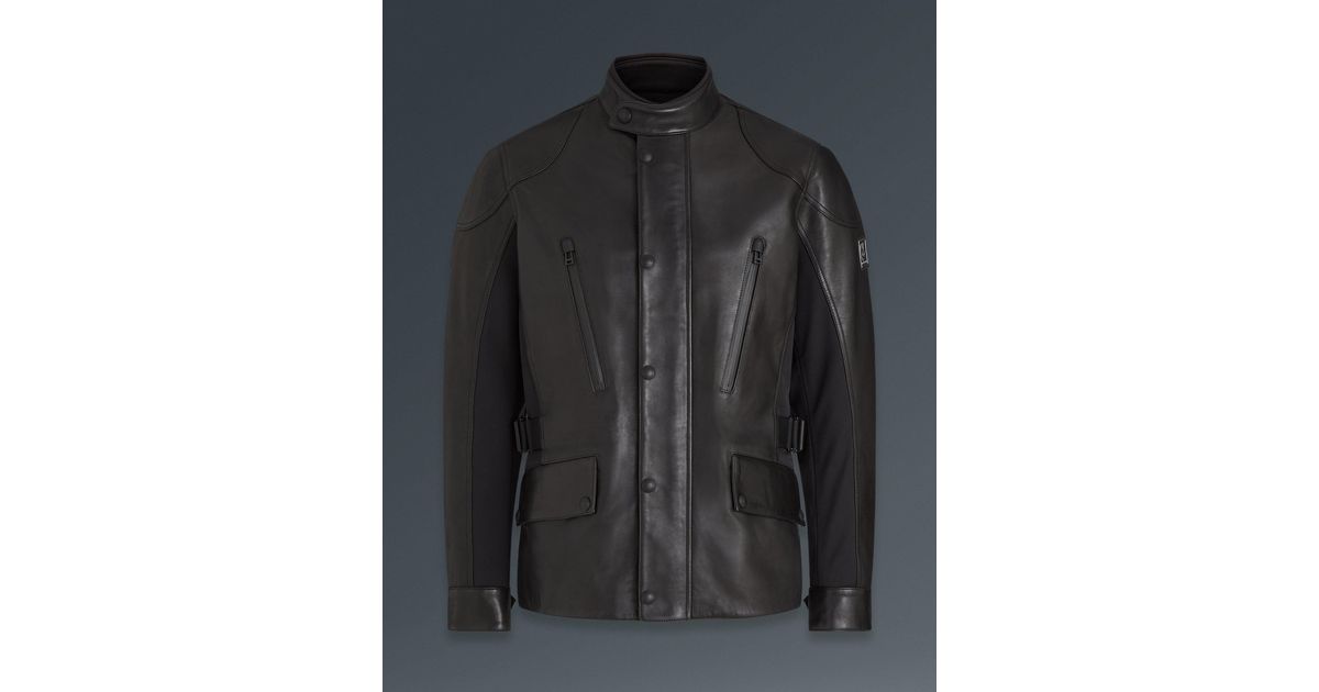 Belstaff Maelstrom Motorcycle Jacket in Black for Men | Lyst