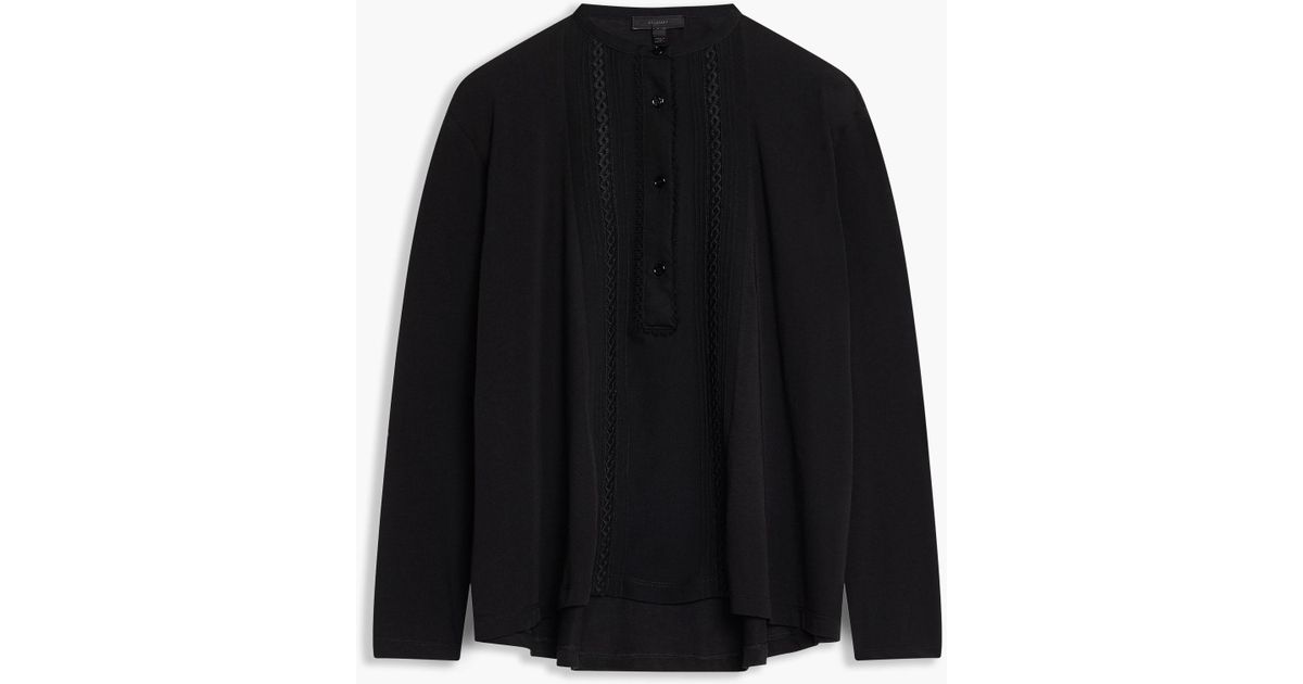 Belstaff Cotton Nora Henley Shirt in Black - Lyst