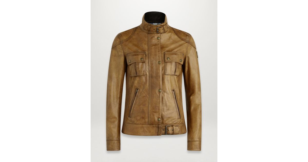 Belstaff Gangster Waxed Leather Jacket | Lyst