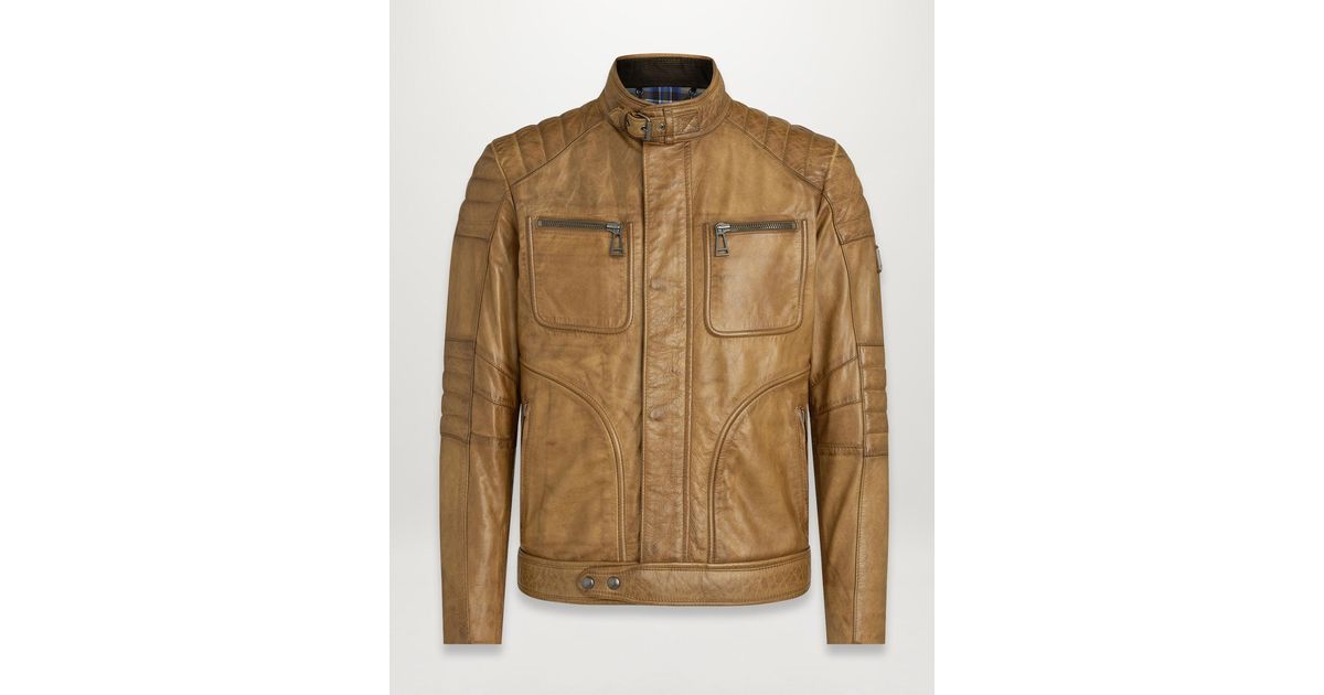 Belstaff Weybridge 2.0 Leather Jacket in Natural for Men | Lyst Canada