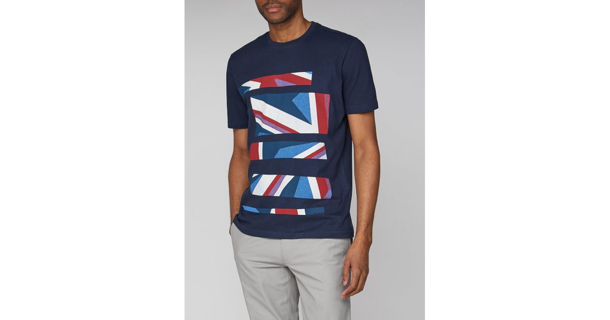 Ben Sherman Mens Tropical Union Graphc Tee