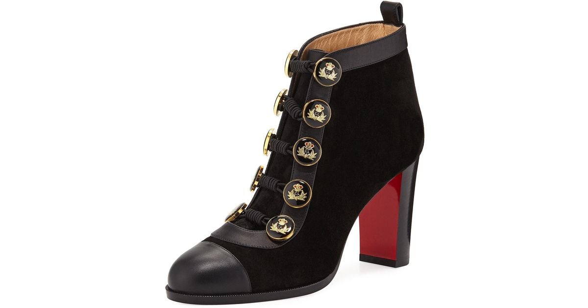 louboutin suede booties