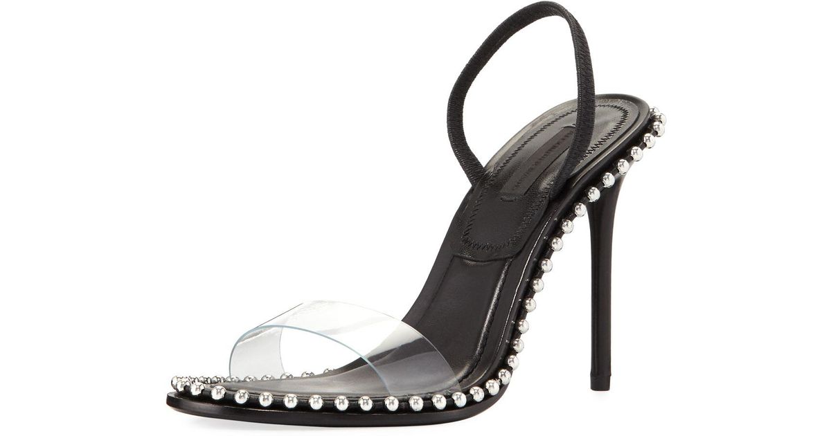alexander wang nova studded slingback sandal