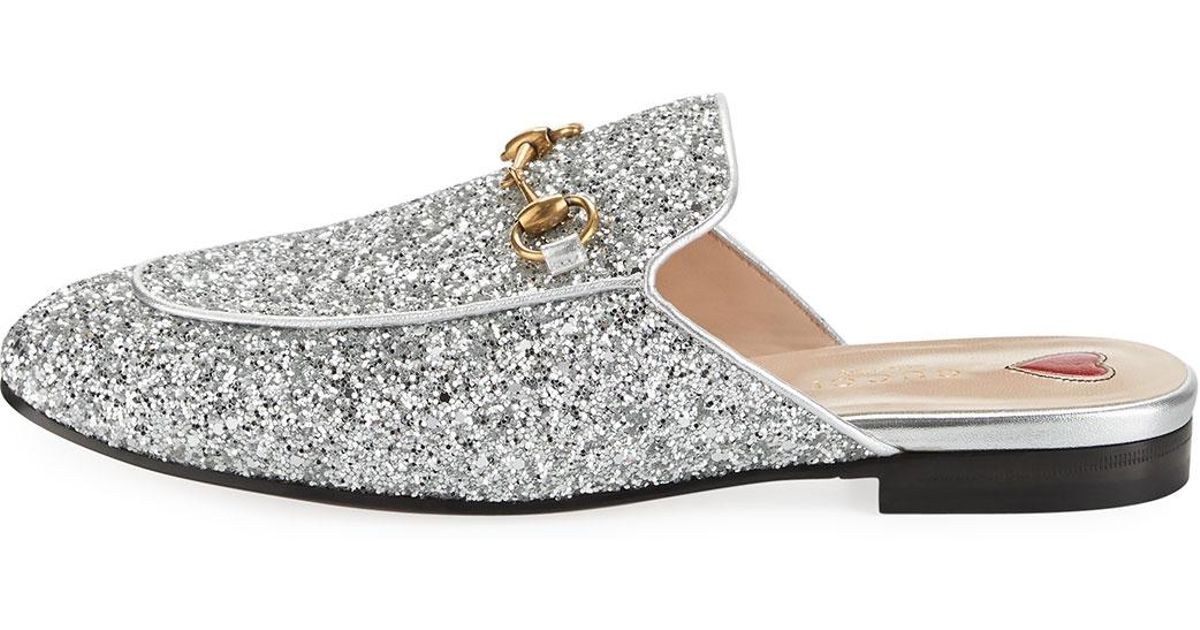 gucci glitter mules
