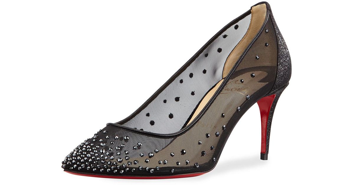 louboutin follies strass black