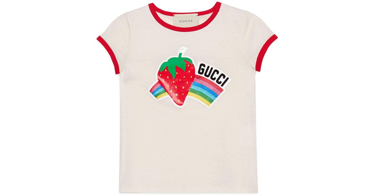 gucci strawberry shirt