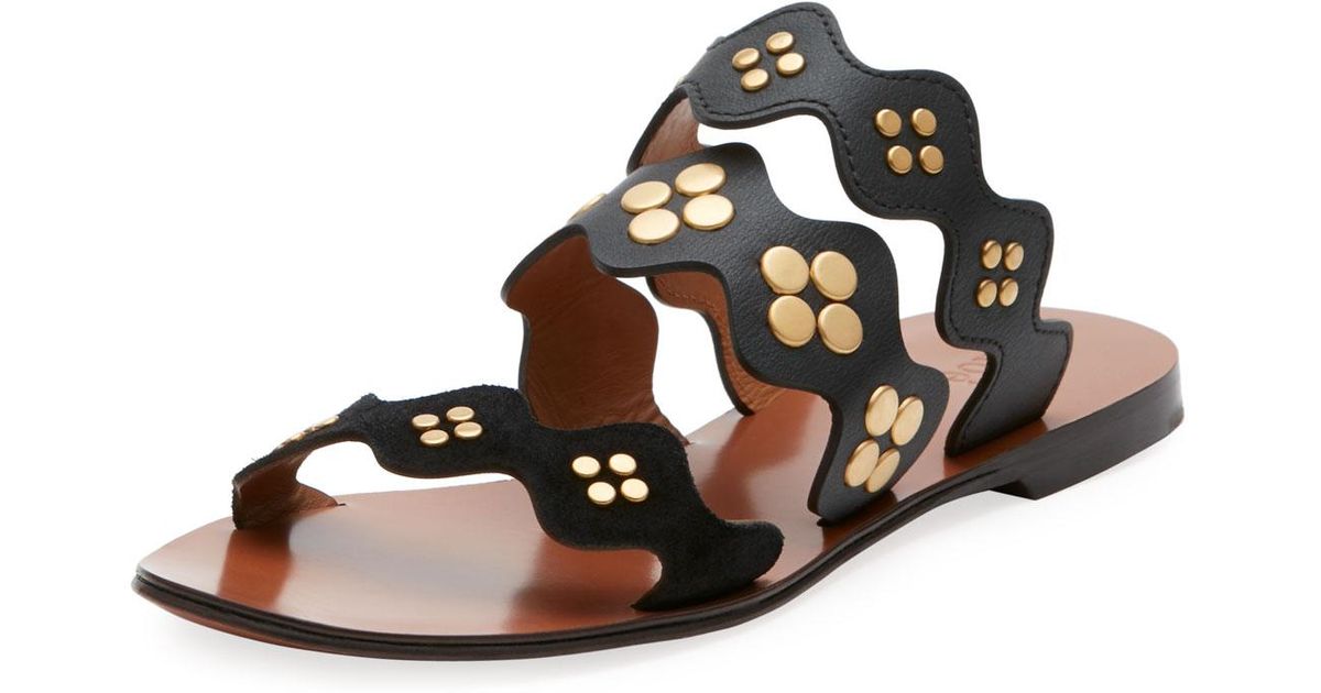 chloe lauren studded flats