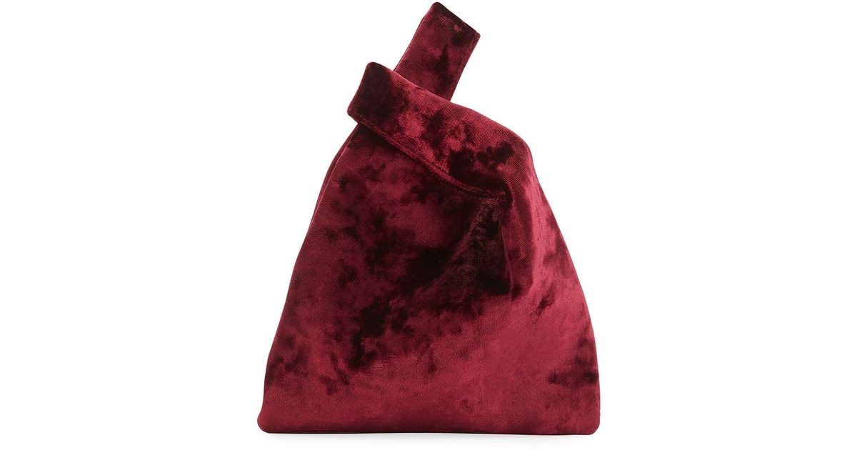 velvet shopper bag