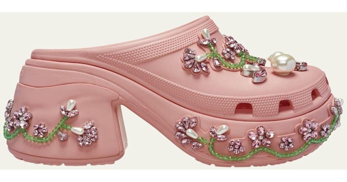 Simone Rocha x Crocs X Crocs Siren Embellished Mule Clogs in Simone Rocha x Crocs X Crocs Siren Embellished Mule Clogs in